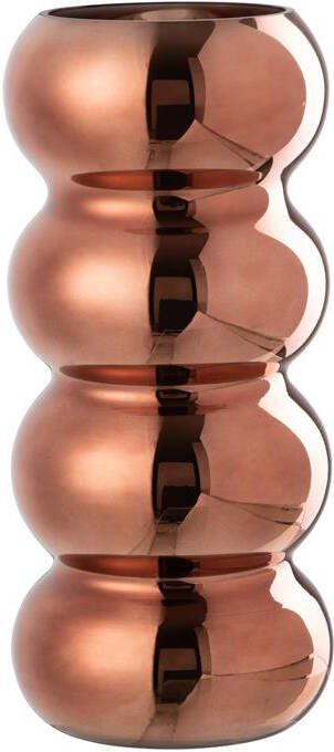 J-Line vaas Rups glas bruin 30 cm hoog