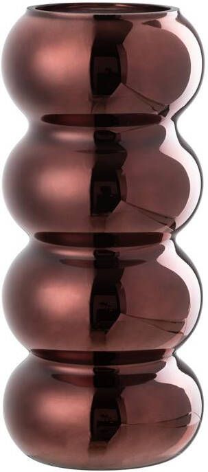 J-Line vaas Rups glas pruim 30 cm hoog