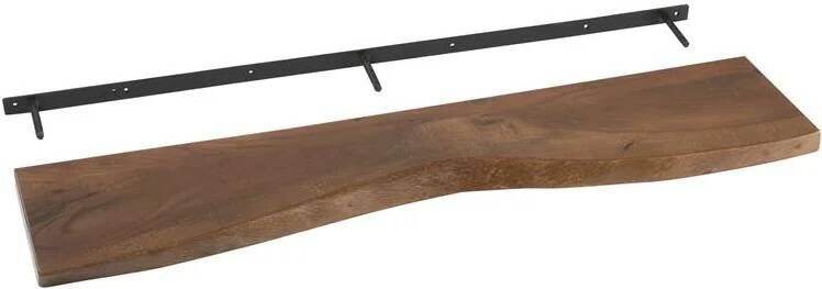 J-Line wanddecoratie Gerard Acacia hout bruin large