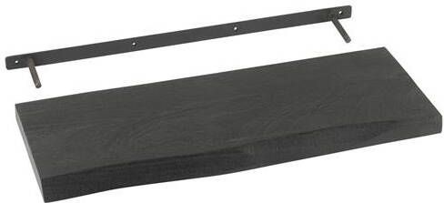 J-Line wanddecoratie Gerard hout zwart small
