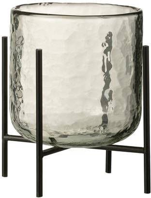 J-Line windlicht Staand glas|ijzer transparant medium