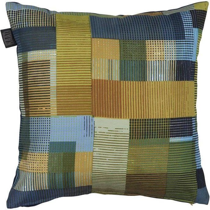 KAAT Amsterdam Sierkussen Alvi Blue Green 43 x 43 cm
