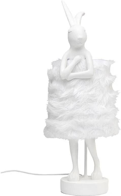 Kare Design Animal Fluff Tafellamp konjin 68cm wit