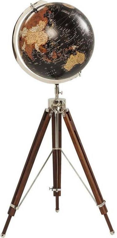 Kare Design Kare Decofiguur Globe Earth Black