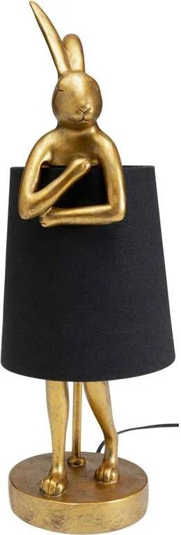 Kare Design Kare Tafellamp Animal Rabbit Gold|Black 50cm