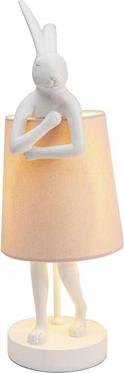 Kare Design Kare Tafellamp Animal Rabbit White Rose 50cm