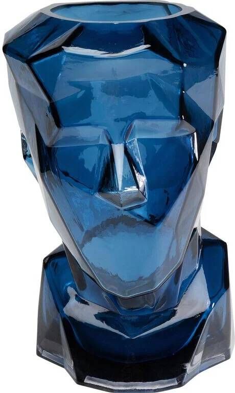 Kare Design Kare Vaas Prisma Face Blue 30cm