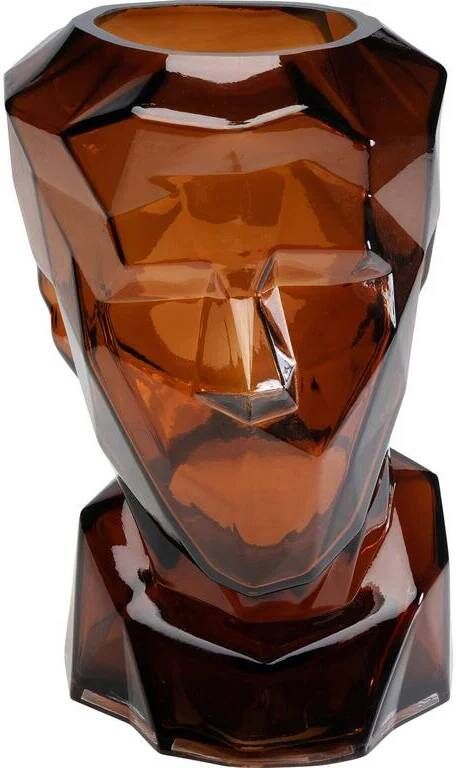Kare Design Kare Vaas Prisma Face Brown 30cm