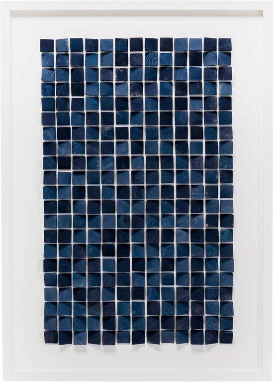 Kare Design Origami Schilderij blauw 74x104cm