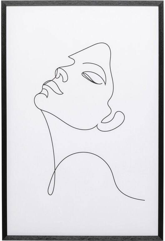 Kare Design Schilderij vrouw zwart en wit 63x93cm