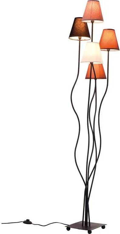 Kare Design Vloerlamp Flexible Mocca Cinque 5-Lichts H163 Cm Bruin