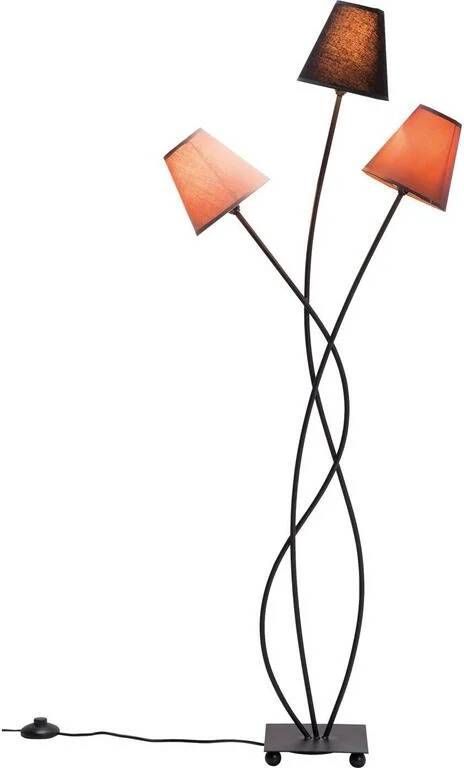 Kare Design Vloerlamp Flexible Mocca Tre 3-Lichts Bruin