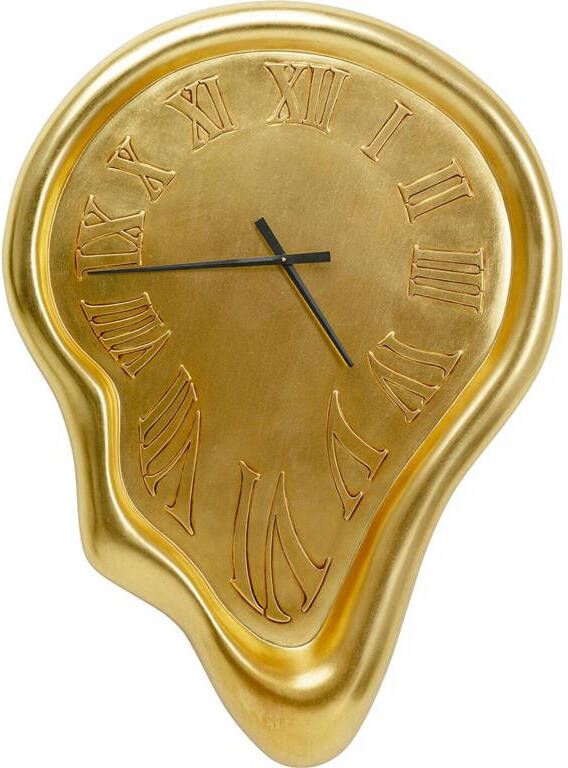 Kare Design Wandklok Big Drop Gold 92x127cm