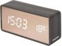 Karlsson Alarm clock Copper Mirror LED black wood veneer - Thumbnail 2