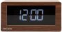 Karlsson Table clock Boxed LED dark wood veneer - Thumbnail 1