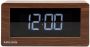 Karlsson Table clock Boxed LED dark wood veneer - Thumbnail 1