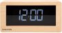 Karlsson Table clock Boxed LED light wood veneer - Thumbnail 1