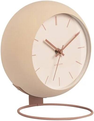 Karlsson Table clock Nirvana Globe sand brown
