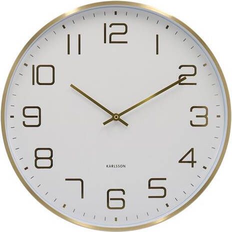 Karlsson Klokken wandklok Elegance Glow (Ø40 cm)