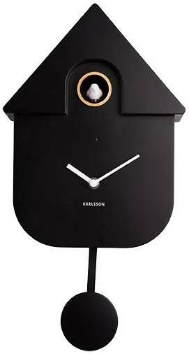 Karlsson wandklok Modern Cuckoo 41 x 21 5 cm staal zwart - Foto 4