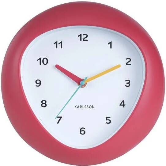 Karlsson Wandklok Funky Vibes Scarlet rood 4.4x25.5x25.5cm