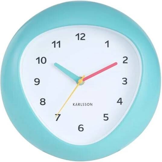 Karlsson Wandklok Funky Vibes Turquoise 4.4x25.5x25.5cm