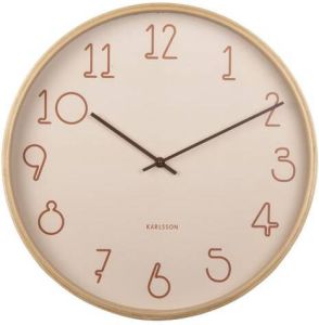 Karlsson Wandklok Sencillo Bruin Ø40cm