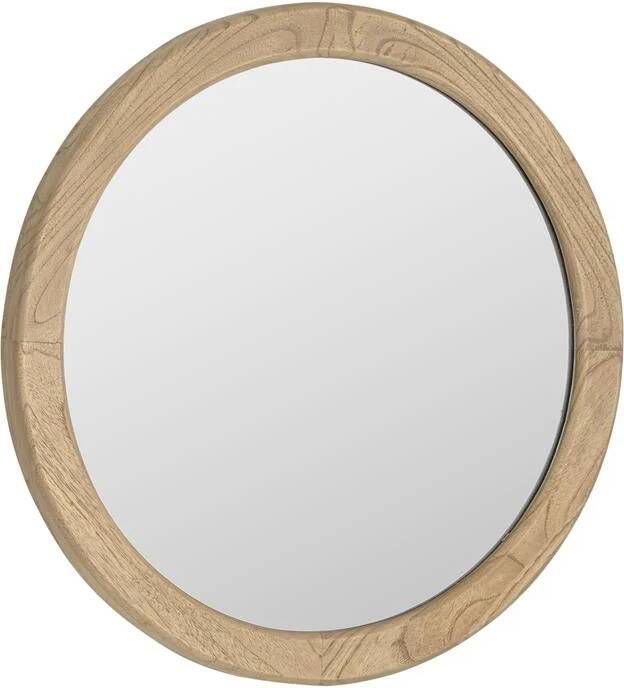 Kave Home Alum Aluin ronde spiegel hout mindi Ø 50 cm