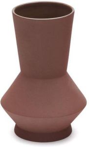 Kave Home Monells keramische vaas in bruin 24 cm