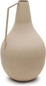 Kave Home Regencos beige metalen vaas 62 cm
