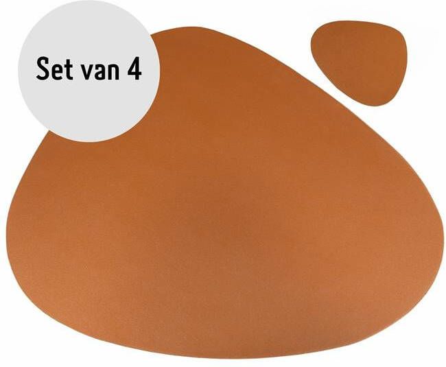Krumble Placemat set design 4 stuks Bruin