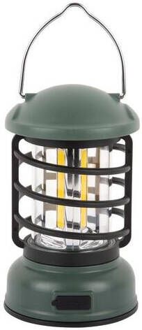 Leitmotiv Tafellamp Camping Lantern Led Jungle groen 8.5x8.5x15cm