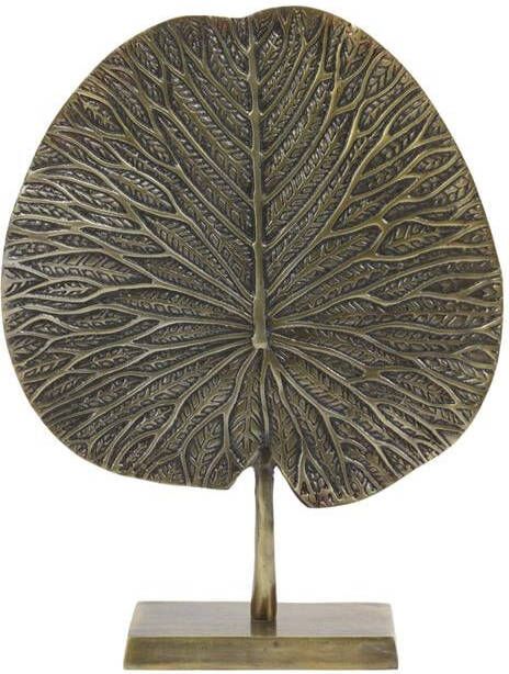 Light & Living Light&living Ornament op voet 34x9x43 cm LEAF antiek brons
