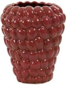 Light & Living Light&living Vaas deco Ø19x23 5 cm RASPBERRY keramiek donker roze