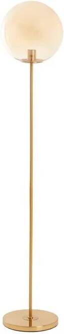 Light & Living Light&living Vloerlamp Ø30x160 cm MEDINA glas amber+goud