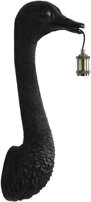 Light & Living Light&living Wandlamp 25x19x72 cm OSTRICH mat zwart