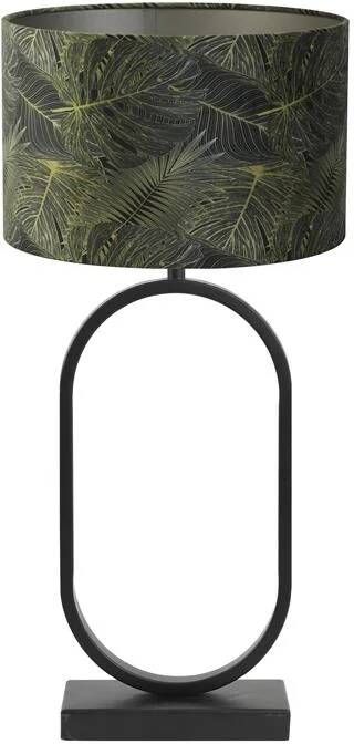 Light & Living Tafellamp Jamiri|Amazone Zwart|Groen Ø30x67cm