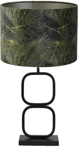Light & Living Tafellamp Lutika|Amazone Zwart|Groen Ø30x67cm