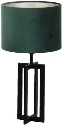 Light & Living Tafellamp Mace|Velours Zwart|Dutch Green Ø30x56cm