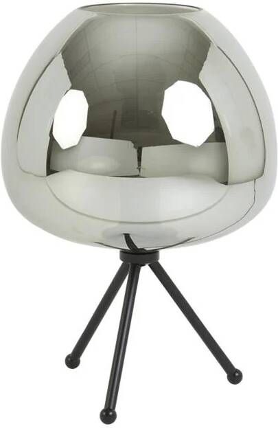 Light & Living Light&living Tafellamp Ø30x43 cm MAYSON glas smoke-mat zwart - Foto 2