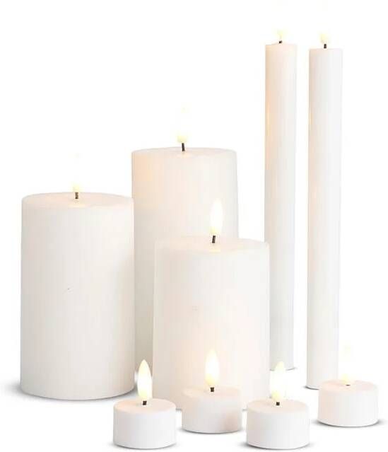 Lisomme Emilia led kaarsen wit met afstandsbediening set van 10