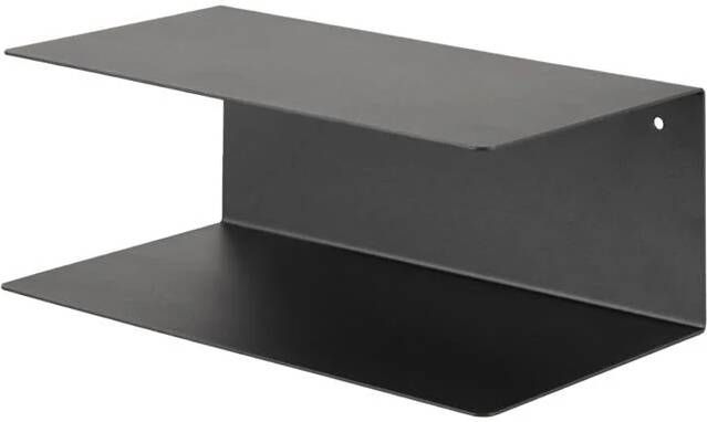 Lisomme Yara metalen wandplank zwart 35 x 20 cm