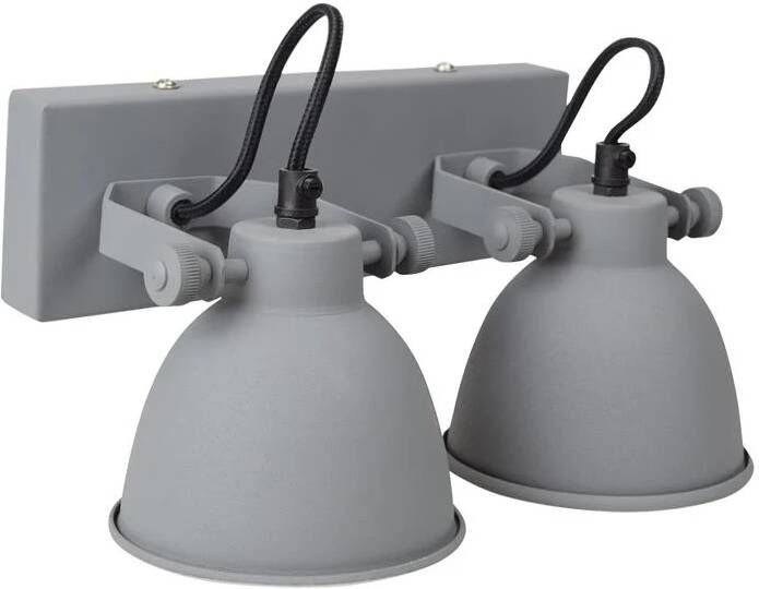 Stoer ingericht Urban interiors industrial dubbel wandlamp vintage grijs