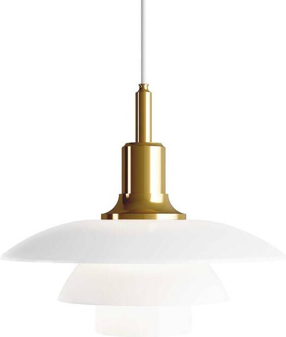 Louis Poulsen PH 3 5-3 hanglamp Ø33 glas messing gemetaliseerd