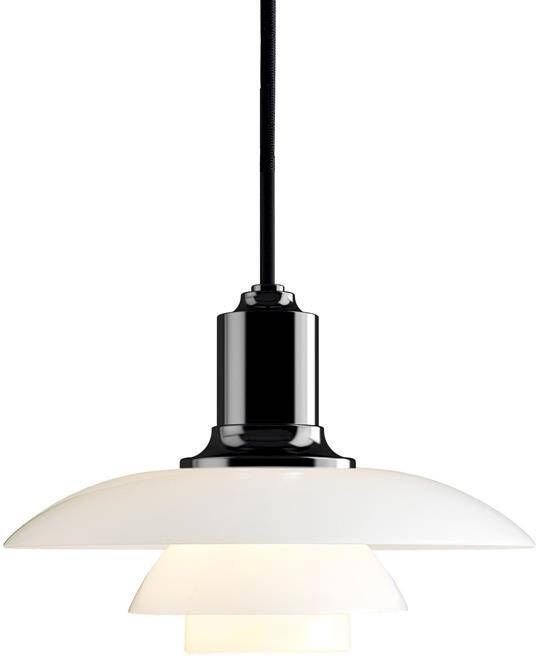 Louis Poulsen PH 3 5-3 hanglamp Ø33 glas zwart gemetaliseerd