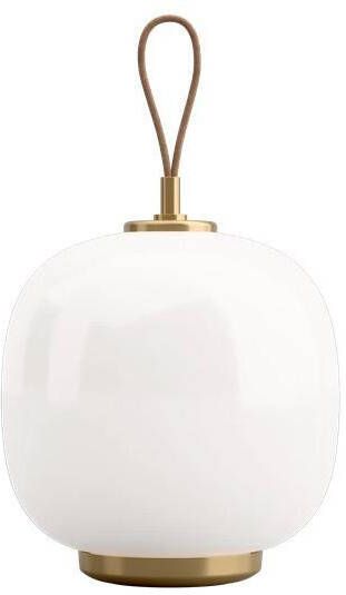 Louis Poulsen VL 45 Radiohus Portable tafellamp Brass|Glossy White