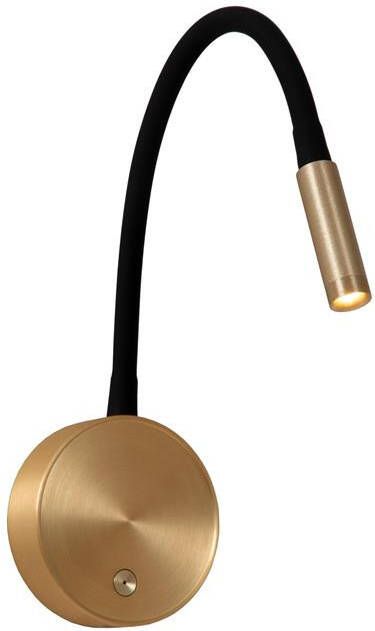 Lucide ASJA Wandspot Mat Goud | Messing