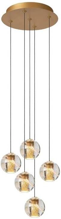 Lucide DILENKO Hanglamp 5xGeïntegreerde LED Mat Goud | Messing