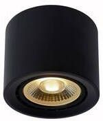 Lucide FEDLER Plafondspot Ø 12 LED Dim to warm Zwart