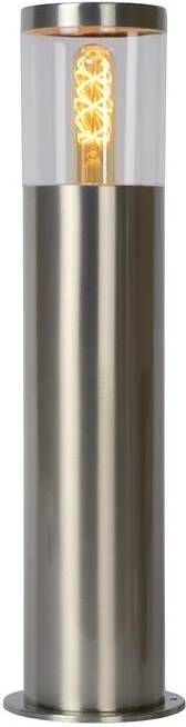 Lucide FEDOR Sokkellamp Buiten E27 IP44 Mat chroom